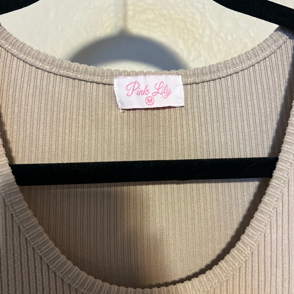 Pink Lily Ribbed Midi Dress - Picture 3 of 6